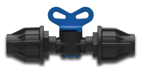 Produkte Steckhahn PP 16 mm Schloss 4 bar schwarz blau V Bewässerungsschlauch