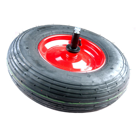 Fort Products Rad 4 80 4 00x8 2-lagiger Reifen, Stahlfelge, Achse 20 cm