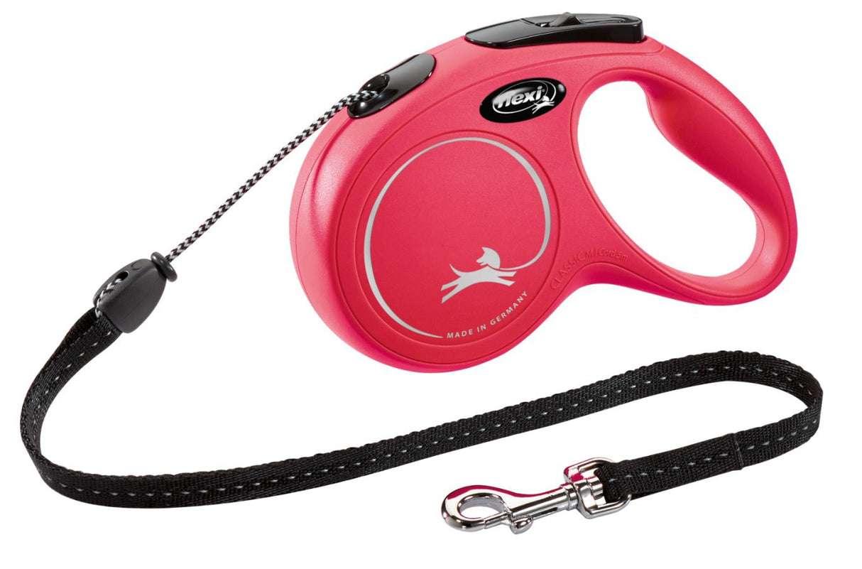 Flexi-Produkte, einziehbare Linie, neues klassisches Kabel, rot, 5 Meter, bis zu 20 kg