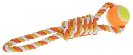Produkte Ball an Schnur 37 cm orange Baumwolle