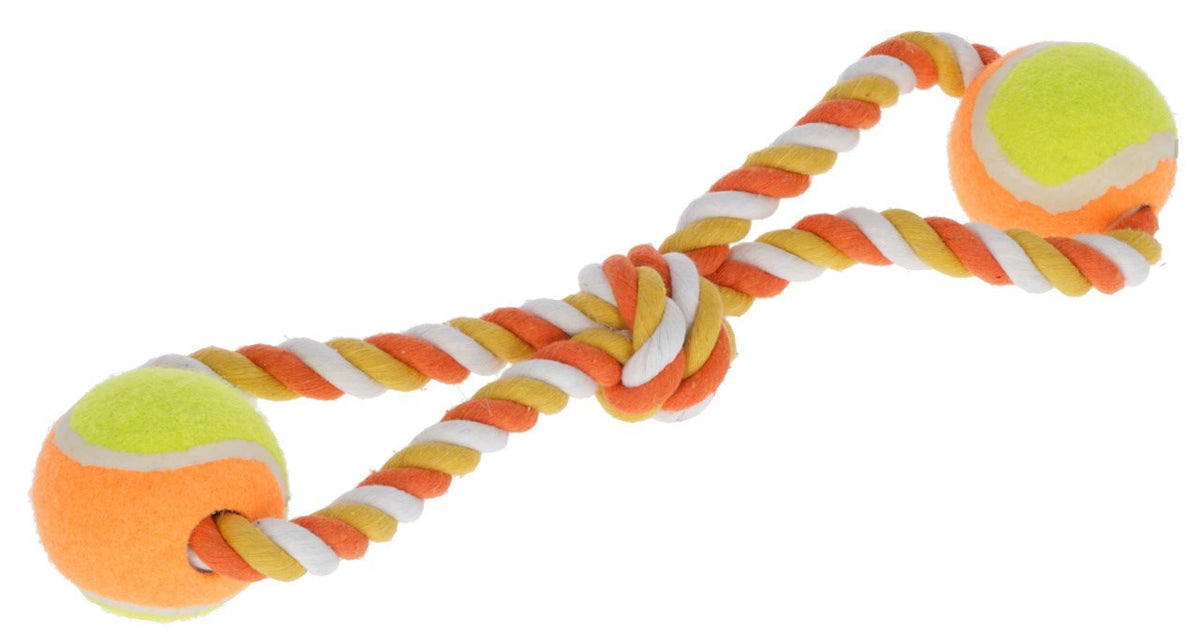 Kerbl Produkte Ziehspielzeug Bälle 34 cm orange Baumwolle