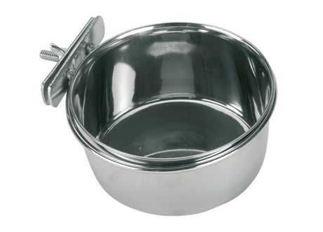 Kerbl Produkte Edelstahlbehälter 300 ml 12 cm Schraubbefestigung für Vögel