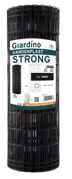 Giardino producten gaas gardenplast strong zwart 0 61m x 25m