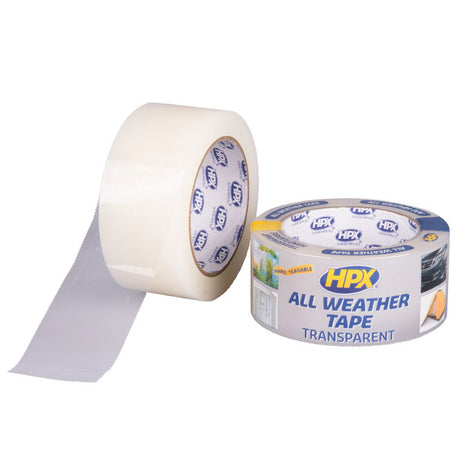 Hpx producten all weather tape transparant 48mm x 25m