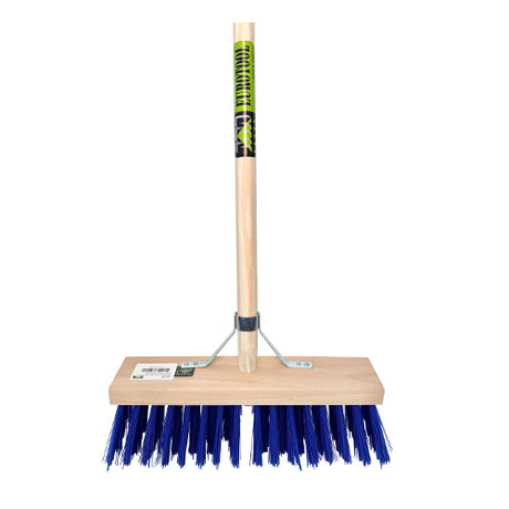 Mm Eurotool Stallbesen PVC blau 36cm FSC-Stiel 150cm Stockhalter