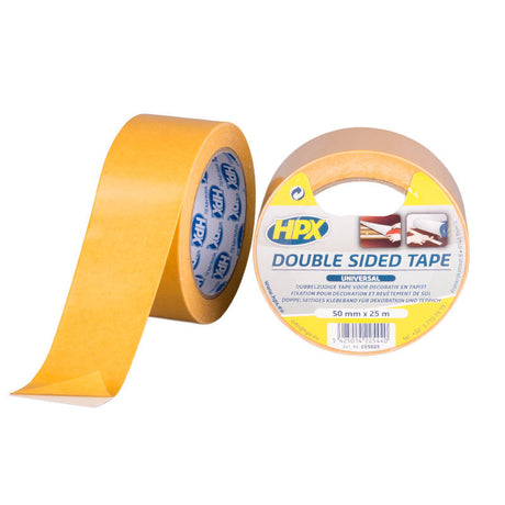 Hpx Products doppelseitiges Universalband weiß 50 mm x 25 m