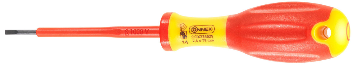 Connex-Schraubendreher flach 25x75 isoliert 1kV 2