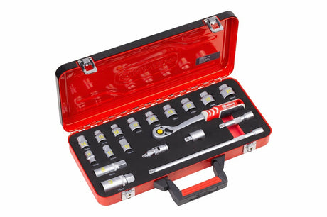 Connex Products Steckschlüsselsatz Profi 3 8 19-teilig