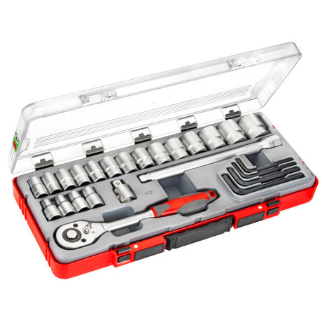 Connex Products Steckschlüsselsatz Profi 1 2 22-teilig