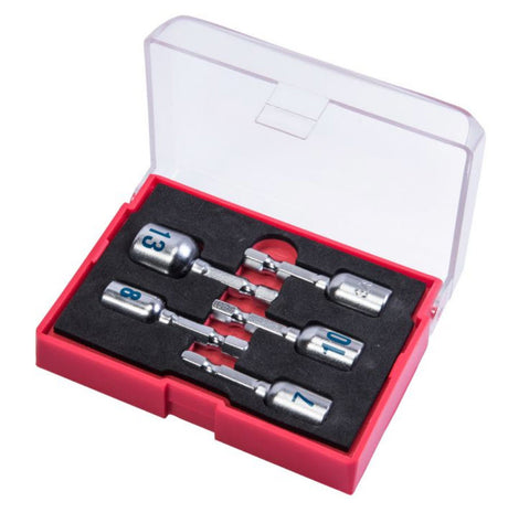 Connex Products Magnet-Steckschlüssel-Set, 5-teilig, Box