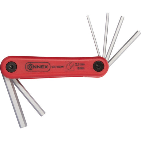 Connex Innensechskantschlüsselsatz 6-seitig 2,5–8 mm 6-teilig – coxt560206