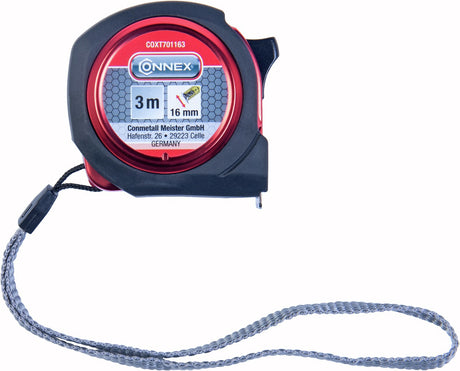 Connex-Maßband, 3 m, ABS, 16 mm, Euro-Kalibrierung – Coxt701163