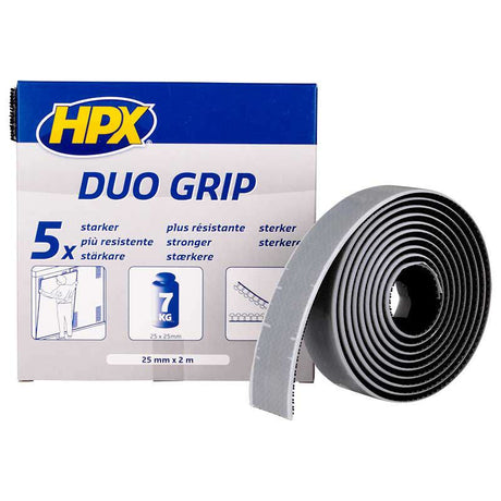 Hpx Products Duo Grip Klickband schwarz 25 mm x 2 m