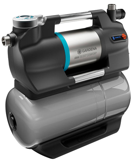 Gardena Druckpumpe 5600 Silentcomfort (grauer Edelstahl, Bluetooth)