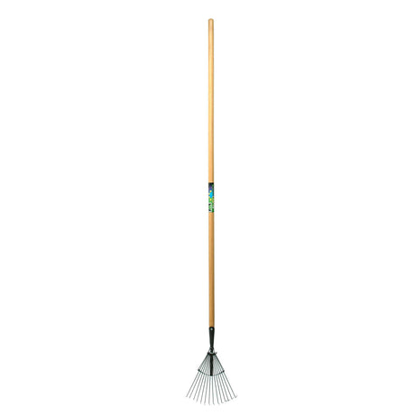 Mm eurotool producten gazonhark mm prof 14tds rond met steel 160cm