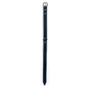 Produkte Hundehalsband Leder 20mm schwarz