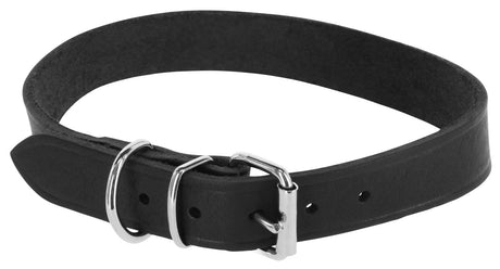 Produkte Hundehalsband Leder 30mm schwarz