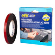 Hpx Products doppelseitiges Klebeband HSA hochfestes Acryl 12 mm 10 m