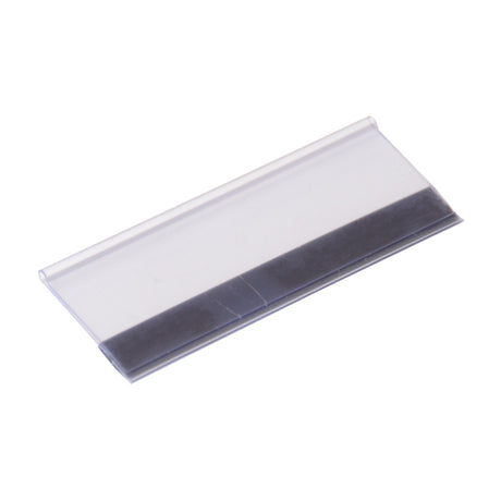 Produktpreisleiste 100x38mm transparent mit Magnetband