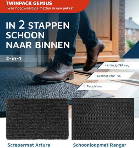Producten outdoor en indoormat gemius 40 x 60cm 2 pack