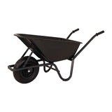 Mm producten kruiwagen 85l kunststof bak zwart gel onderstel ged