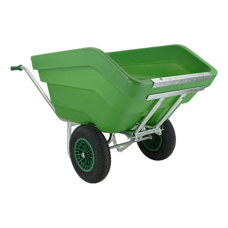 Fort Products Kippschubkarre F S 300l grün 2 Luftrad