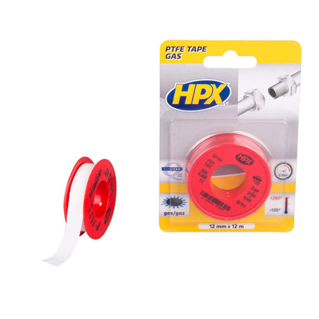 Hpx Products Dichtungsband Gasblister weiß 12 mm x 12 m und 751 3