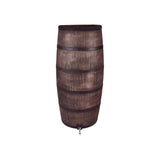 Roto Produkte Regentonne Slim Holzoptik braun plus Wasserhahn 80l