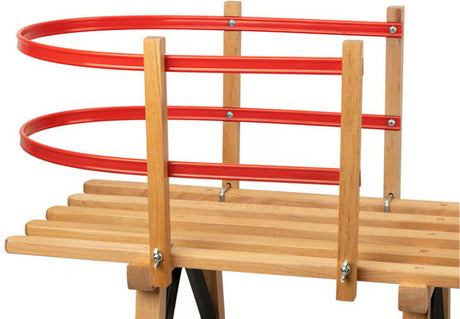 Produkte Rückenstütze aus Kunststoff für Holzschlitten