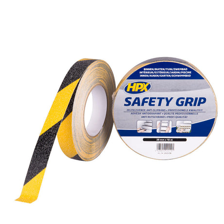 Hpx Products Anti-Rutsch-Klebeband gelb schwarz 25 mm x 5 m