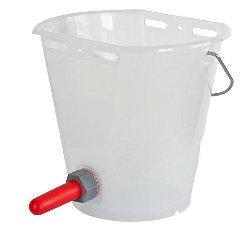 Produkte Kälbereimer Kunststoff abgeflacht blank weiß transparent