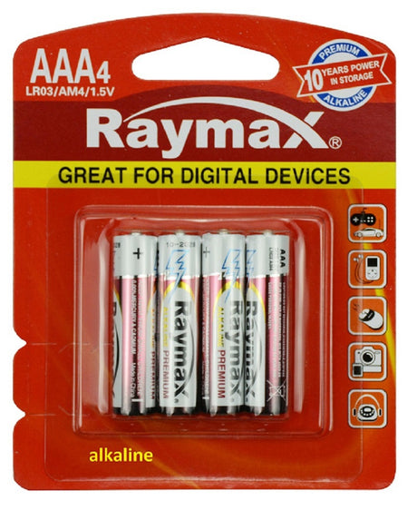 Raymax-Produkte Batterie Penlite Mini Alkaline LR03 AAA 1 5V x4 Stk