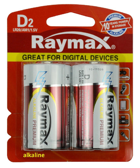 Raymax Batterie Alkaline LR20 D 15V x2St