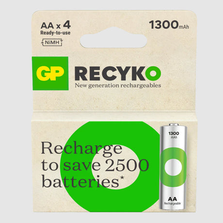 GP Products Akku wiederaufladbar AA 1300 mAh x4 Stk