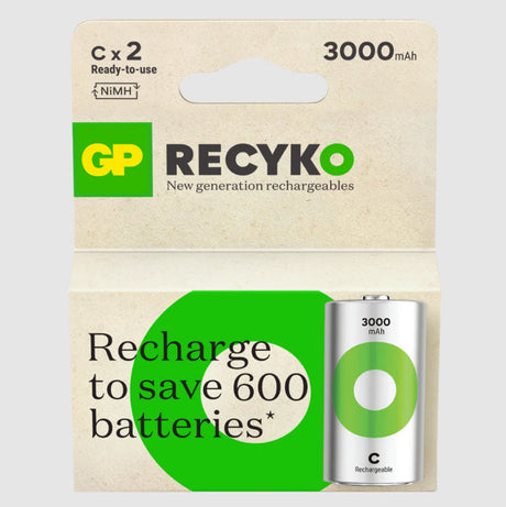 GP Produkte Akku wiederaufladbar Recykoplus C x2 Stk