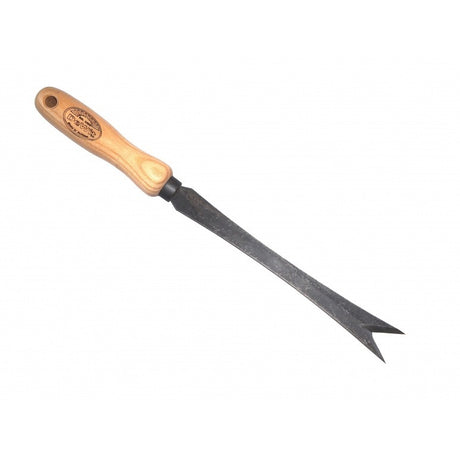 Der Bio-Löwenzahnschneider von White Products mit Eschenstiel, 14 cm, entweißt