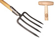 Die weißen Produkte Spießgabel 4 Zinken mit Dul-Esche-Griff 80 cm entweißt