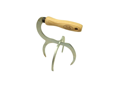 Der Gartenkrallengriff aus Eschenholz von White Products ist 140 mm lang und weiß