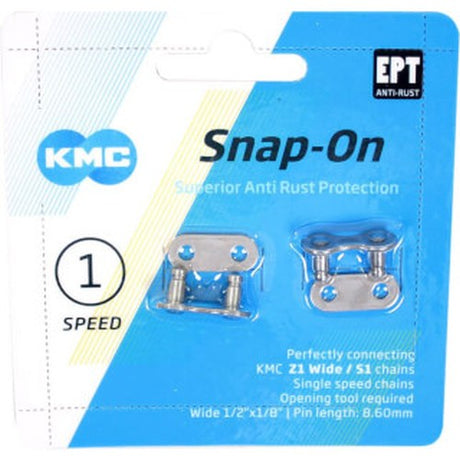 KMC -Kettenschalter - Snap -on - 1 8 - 8,60 mm - Silber