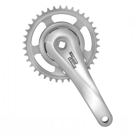 SUNRACE - SUNRACE CRANKET 38T Kurbellänge 170 mm. Silber Aluminium spiellos. 92 mm Abdeckung. -8mm Tiefe