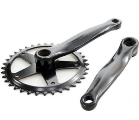 Kurbelsatz 44T Alu Black 3 32 Flach
