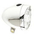 Headlight LED. incl. Battery silver 3 LEDs (workshop packaging)
