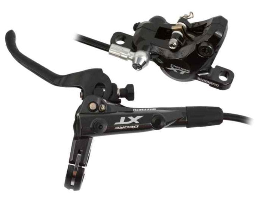Shimano Deore XT Bremse (Kit) BRM8000Kit links vorne Kunststoff mit Finne ohne Adapter 1000 (schwarz)