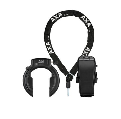 Axa Rahmenschloss Imenso L + Satteltasche + ulc130 Kette Art2