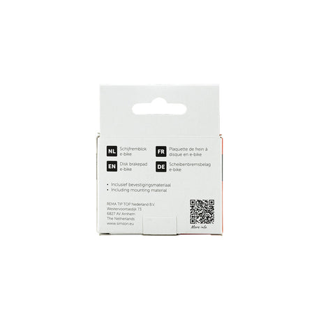 Rema Tip Top Niederlande b.v. Simson 020241 Scheibenbremsbelag E-Bike