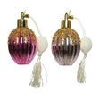 Decoris Weihnachtsschmuck-Parfümflasche 6,3 x 12 cm rosa