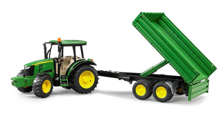 Bruder Traktor John Deere 5115m mit Trailer