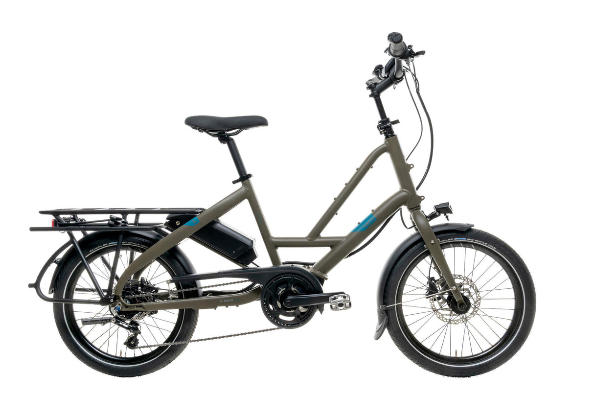 Tern Elektro-Kompaktfahrrad Quick Haul S. 9 (Nr. 1) E-Bike Quick Haul S. 9 9 SP braunes Moos