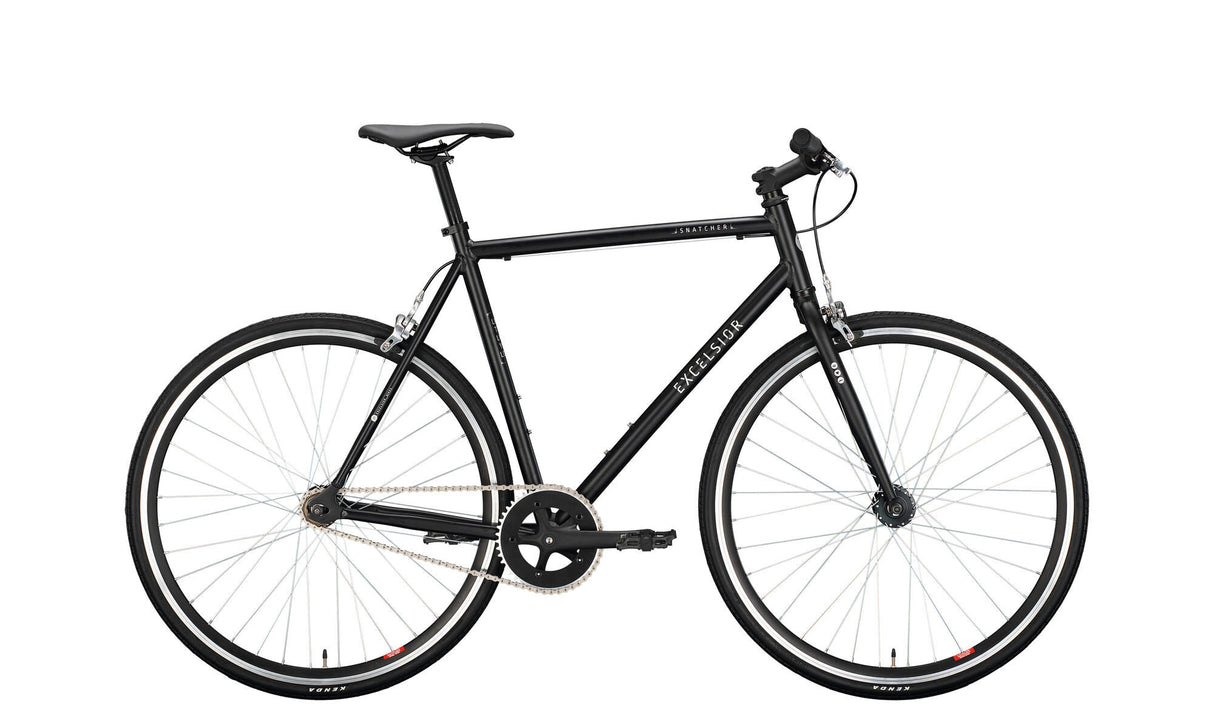 Das Excelsior Singlespeed Snatcher (#1) Fahrrad zeichnet sich aus. Snatcher 28 57 Diam.1sp schwarz matt