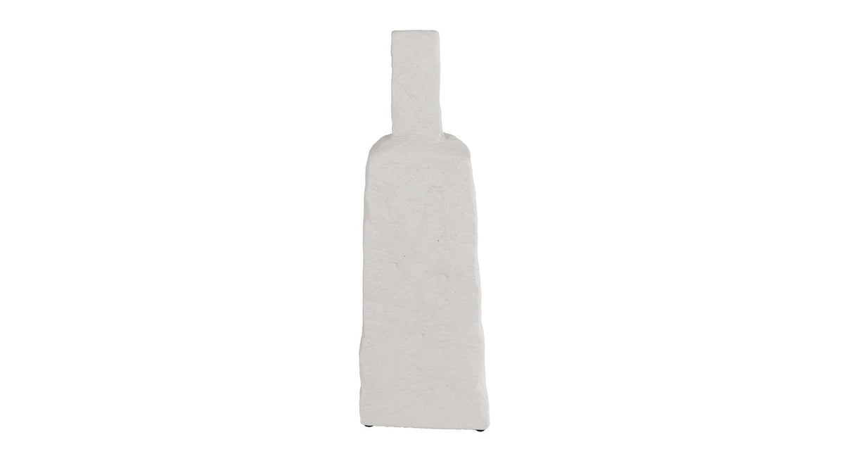 Vaas janis l wit aardew 17x9x49cm